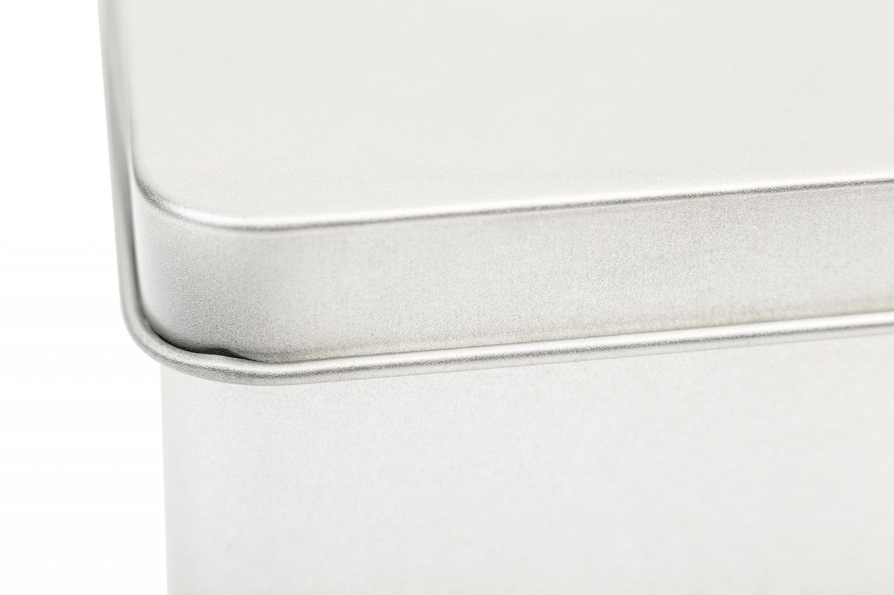 Boite cadeaux carree metallique fer-blanc