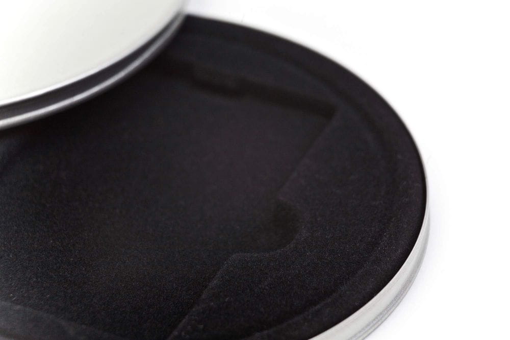 Boite ronde metallique pour bons cadeaux