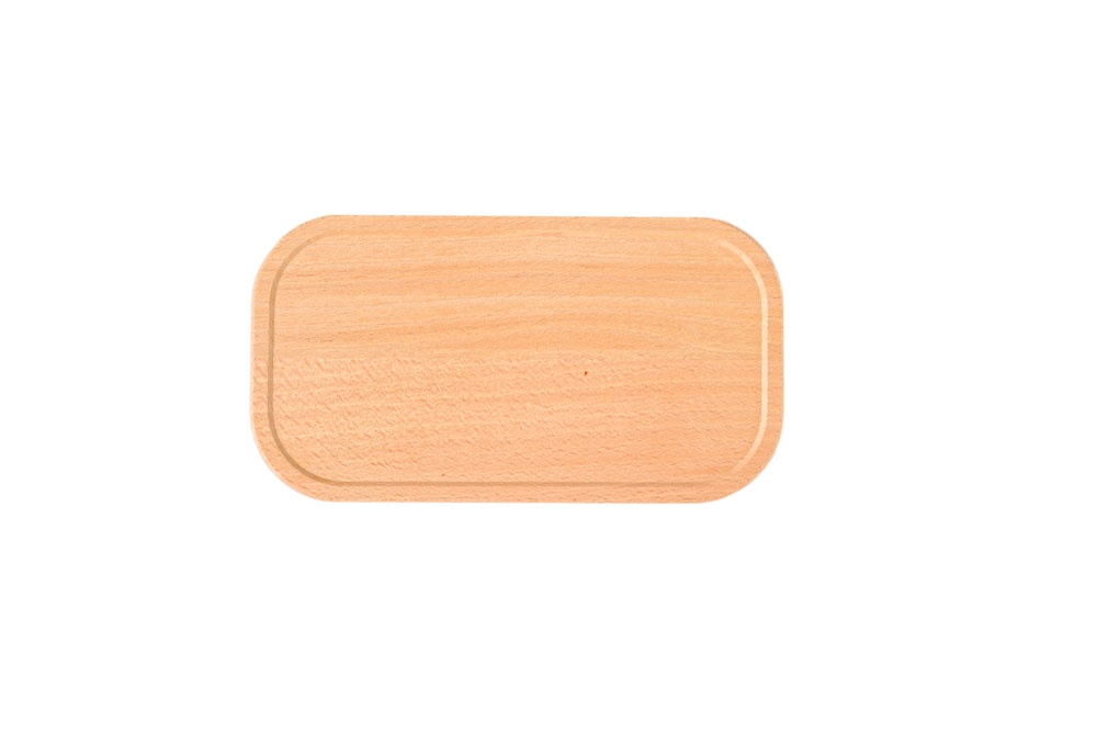 Couvercle en hêtre de forme rectangulaire – bois de hêtre finement poncé, idéal comme couvercle de remplacement pour boîtes à lunch
