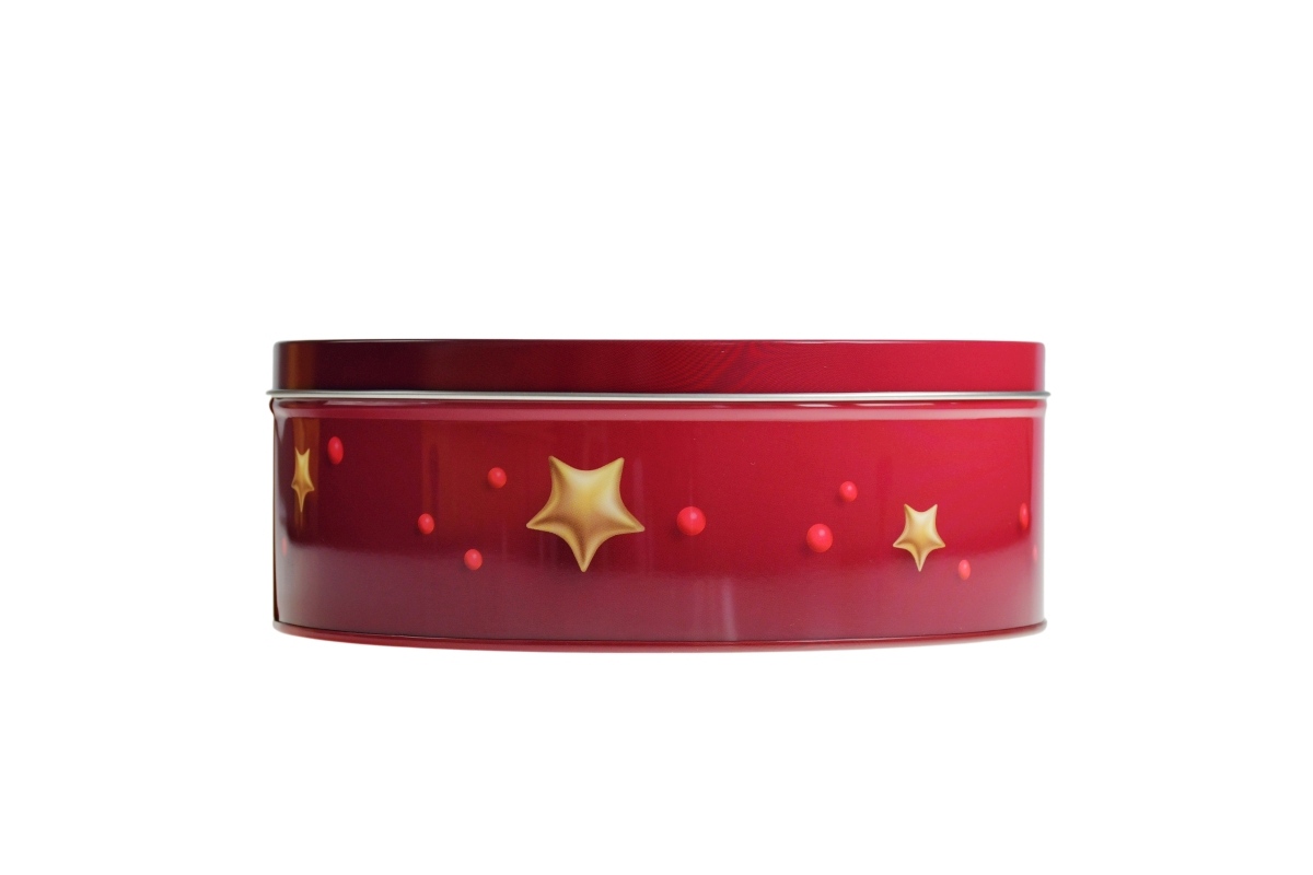 Boite cadeaux biscuits noel en metal