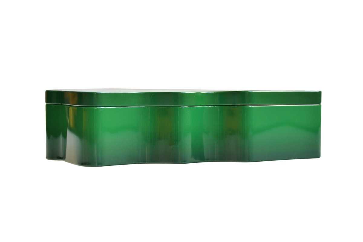 Boite sapin Noel metallique rangement cadeau