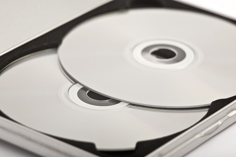 Boite en fer blanc pour 2 DVD