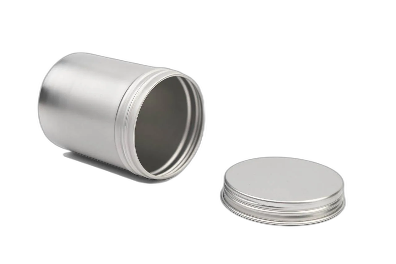 Boîte en aluminium ronde de 250 ml