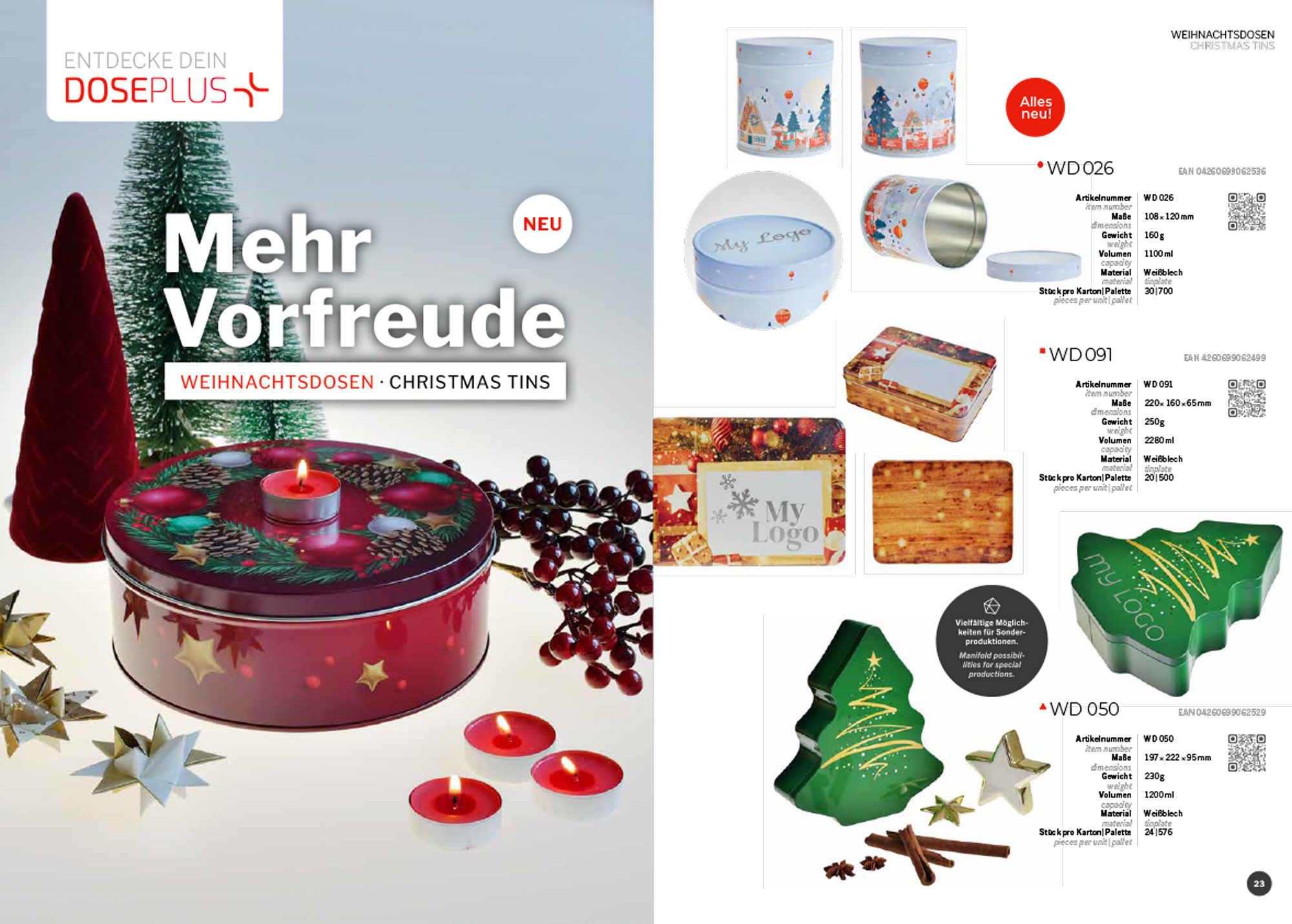 Catalogue de boîtes en fer-blanc