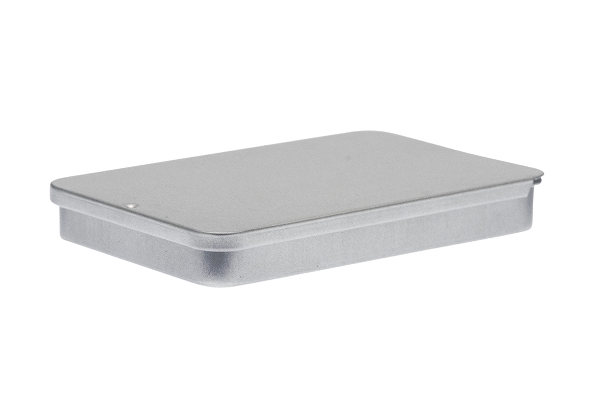Boite metallique avec couvercle coulissant