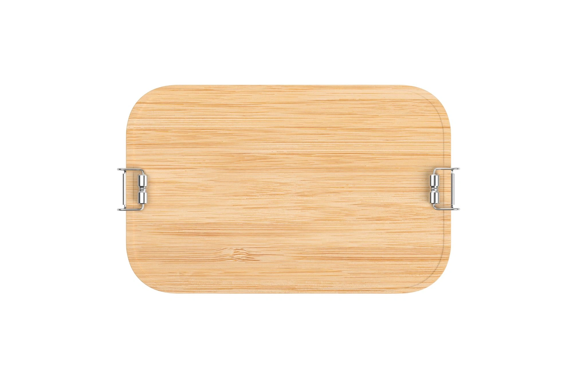 Große Edelstahl Lunchbox 1800ml mit Bambusdeckel – geschlossen