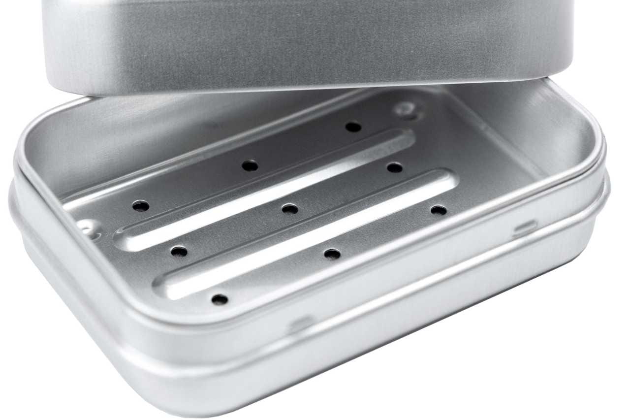 Savonnière metallique grille perforée