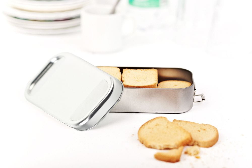 Boite en fer-blanc argent edition de luxe moderne